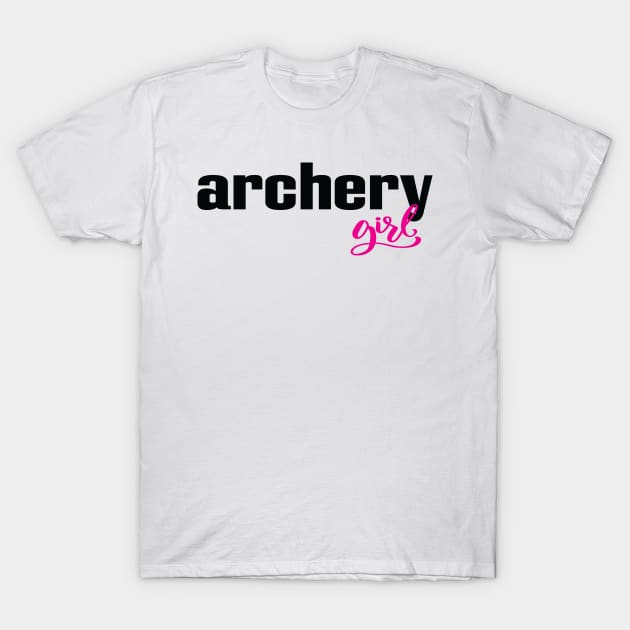 Archery Girl Archering Archer T-Shirt by ProjectX23Red